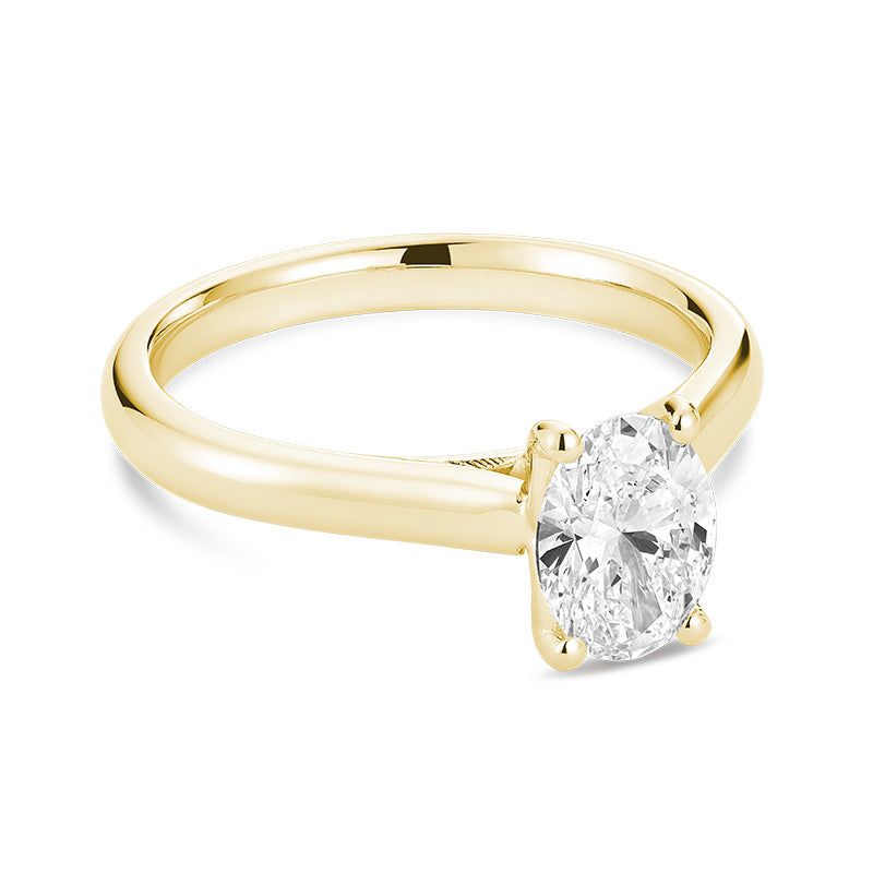 Bague en diamant de laboratoire à 5 pierres