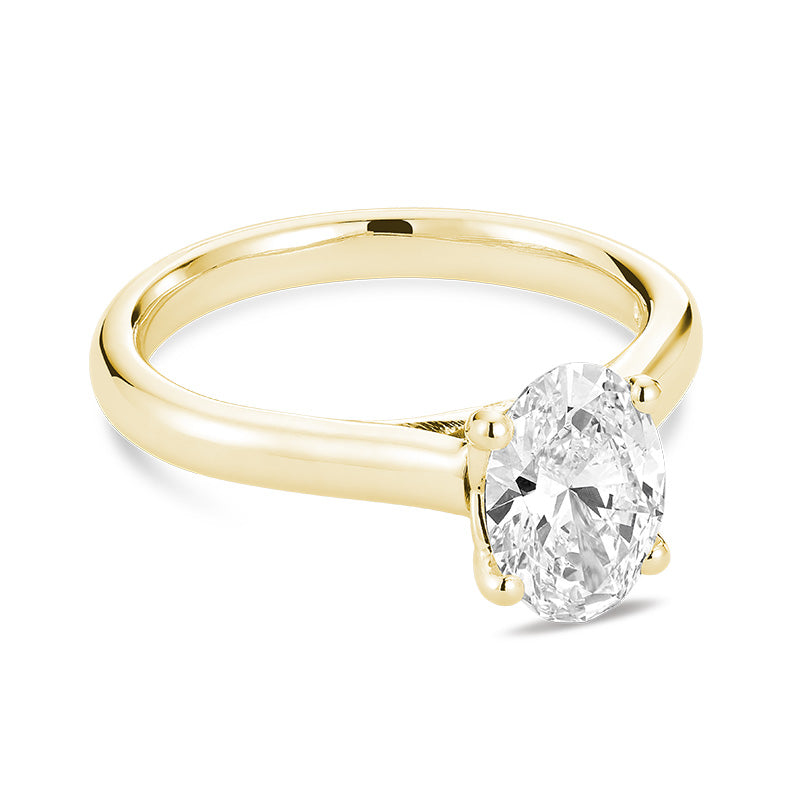 Bague en diamant de laboratoire à 5 pierres