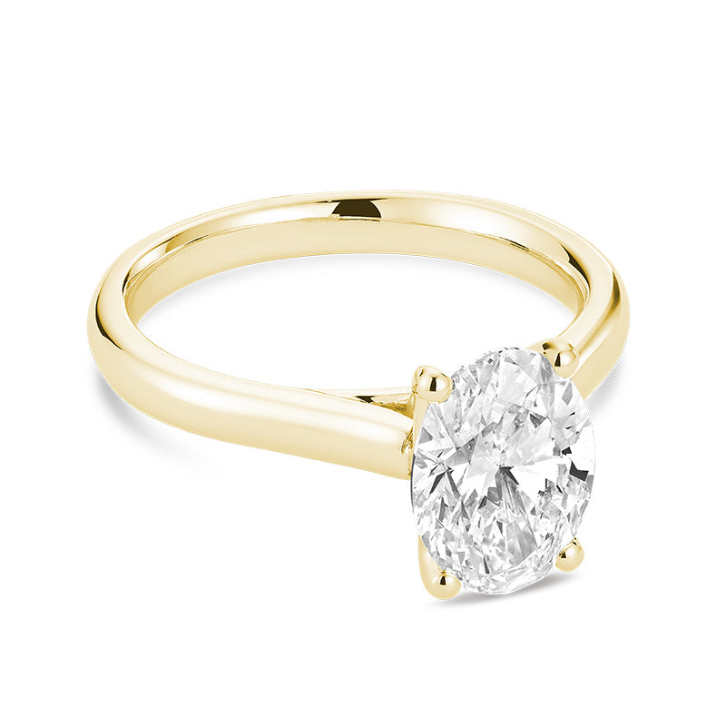 Bague en diamant de laboratoire à 5 pierres