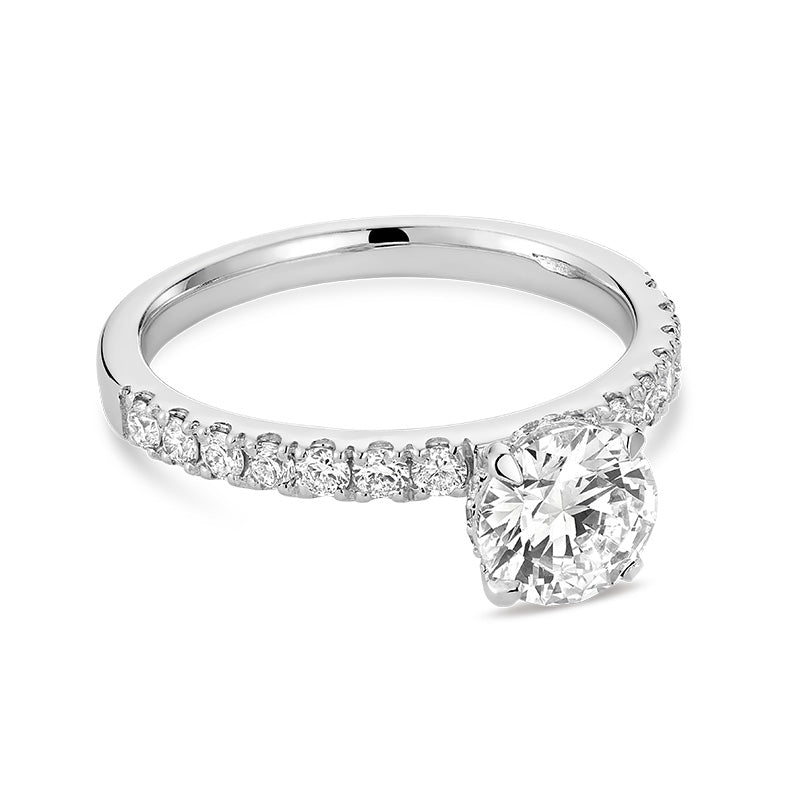 Bague en diamant de laboratoire à 5 pierres