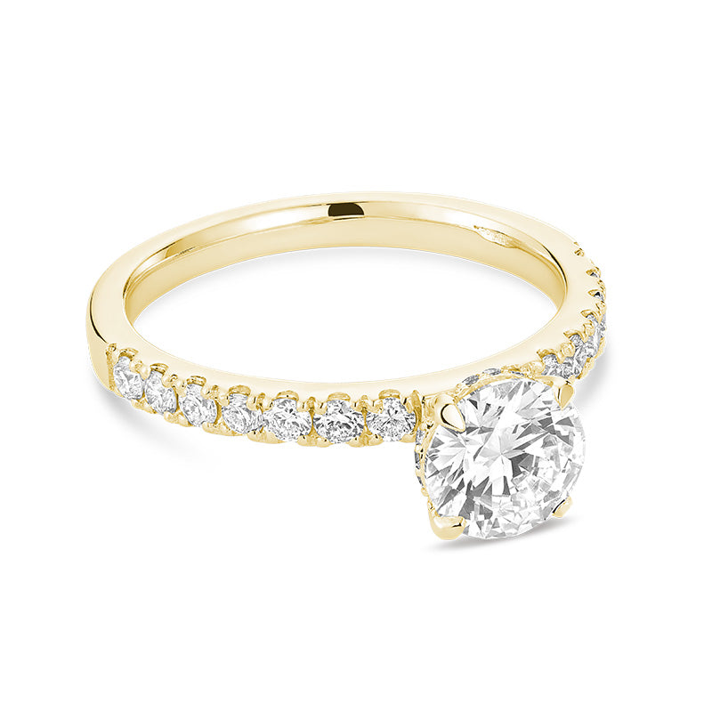 Bague en diamant de laboratoire à 5 pierres