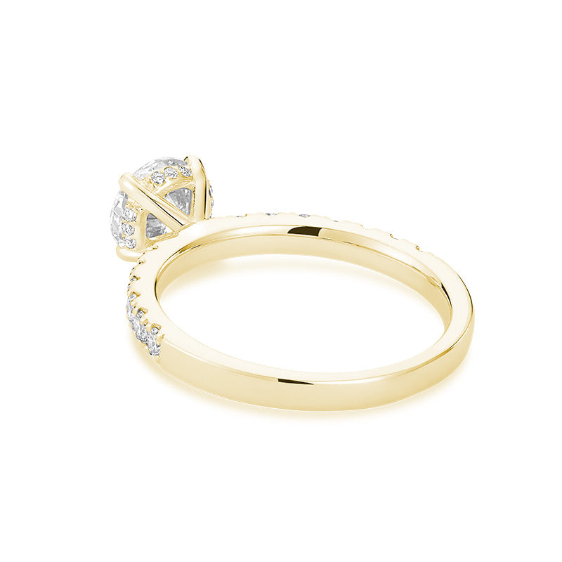 Bague en diamant de laboratoire à 5 pierres