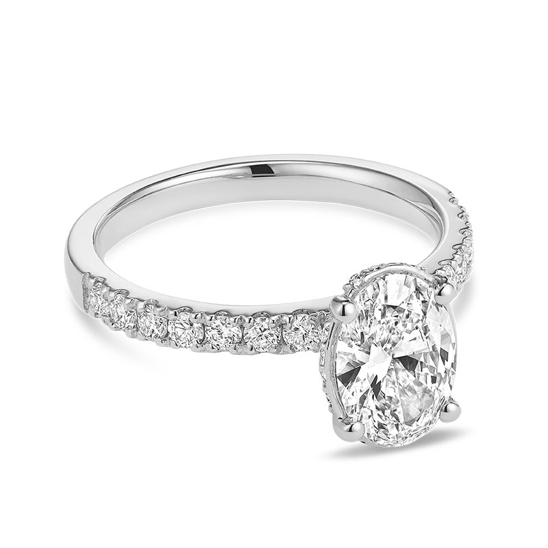Bague en diamant de laboratoire à 5 pierres