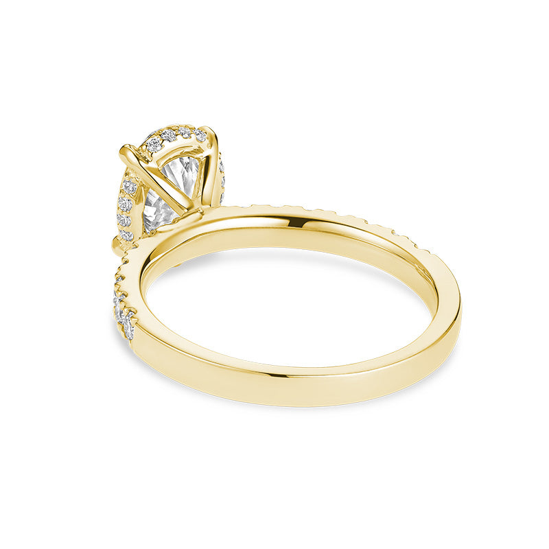 Bague en diamant de laboratoire à 5 pierres