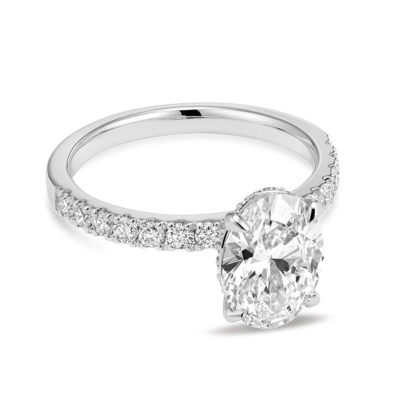 Bague en diamant de laboratoire à 5 pierres