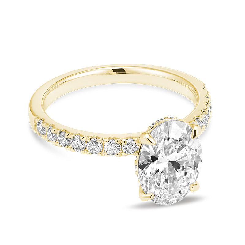 Bague en diamant de laboratoire à 5 pierres