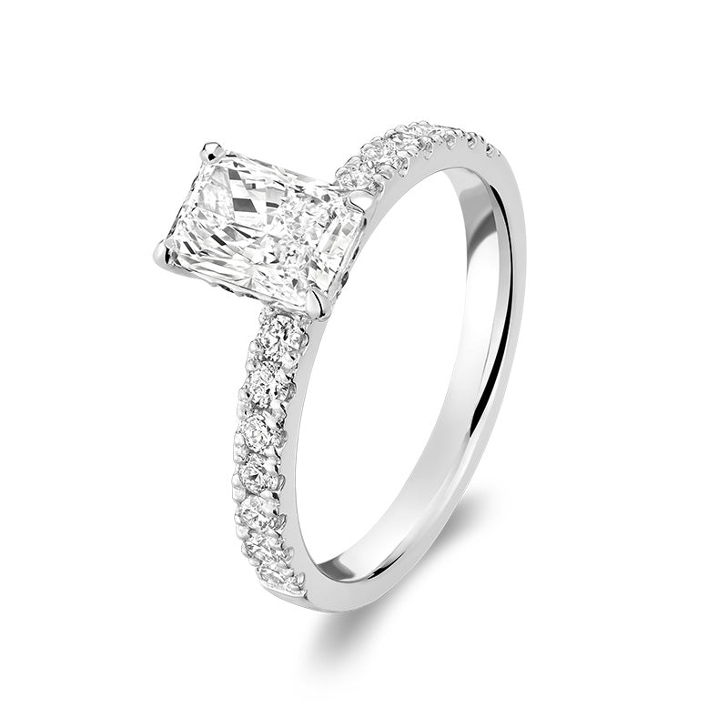 Bague en diamant de laboratoire à 5 pierres