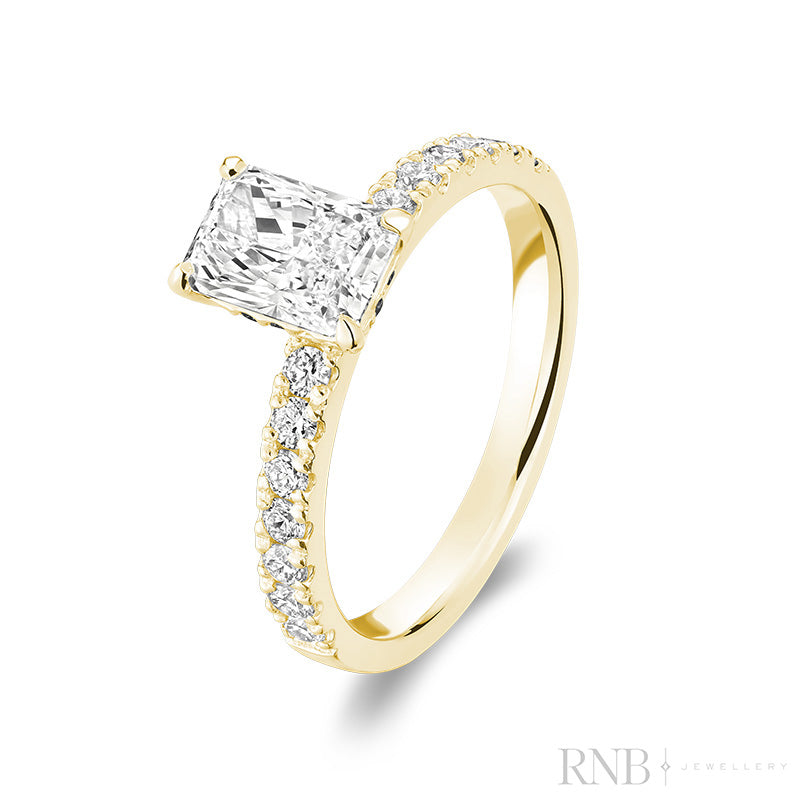 Lab Grown Radiant Diamond Ring