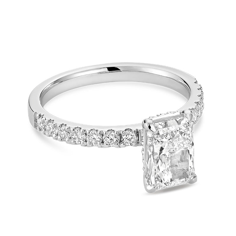 Bague en diamant de laboratoire à 5 pierres