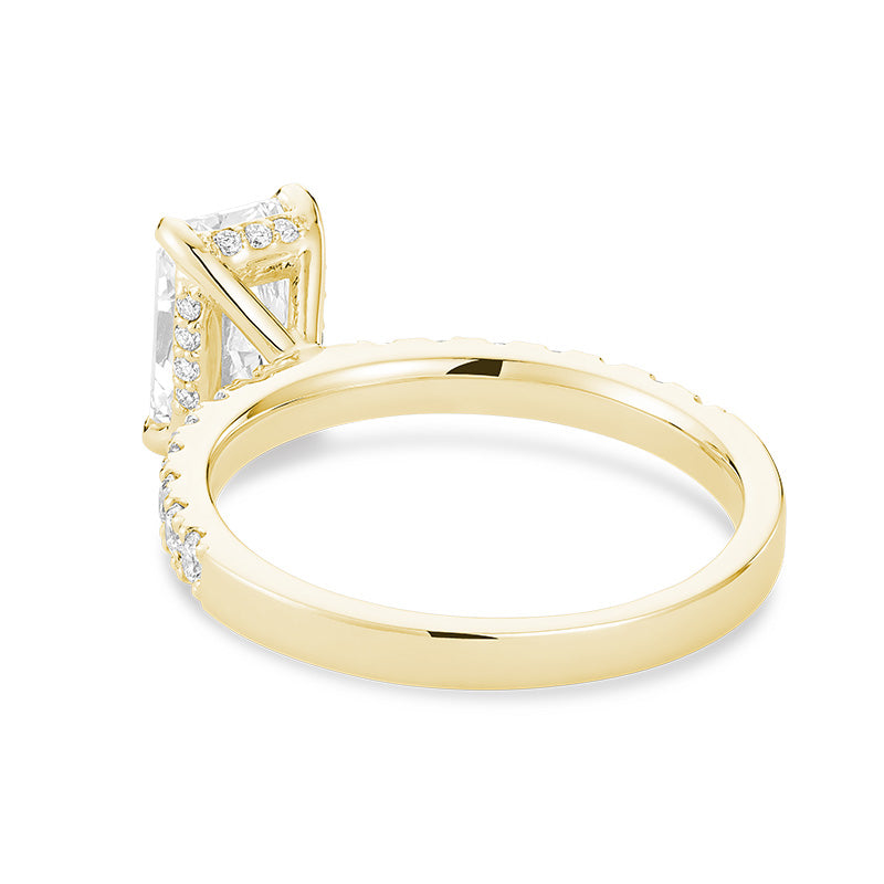 Bague en diamant de laboratoire à 5 pierres