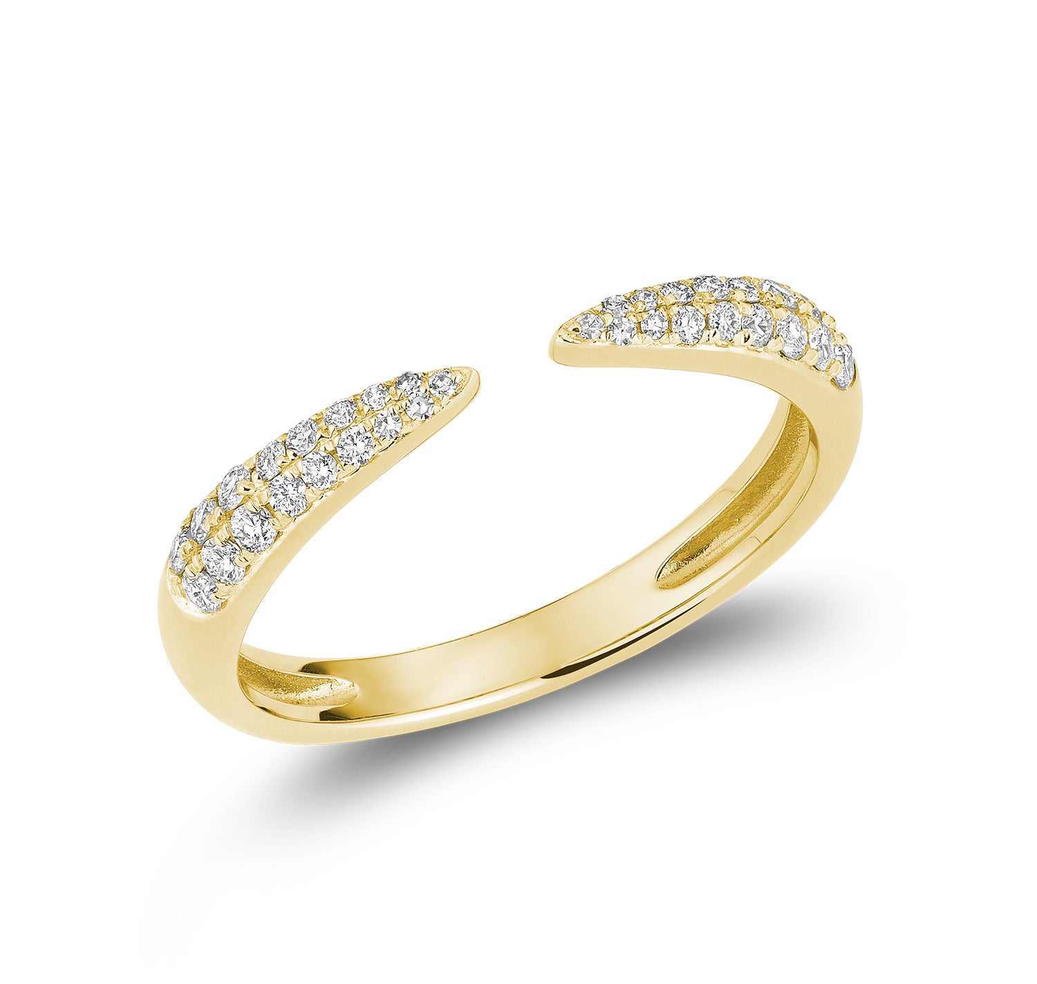 Bague flèche en diamant