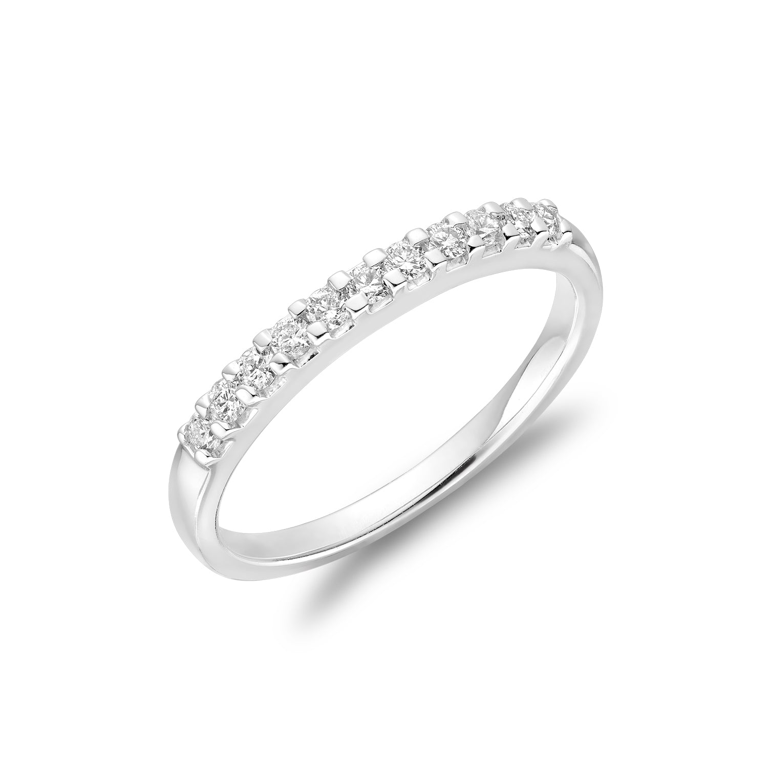 Pave Semi Eternity Diamond Band
