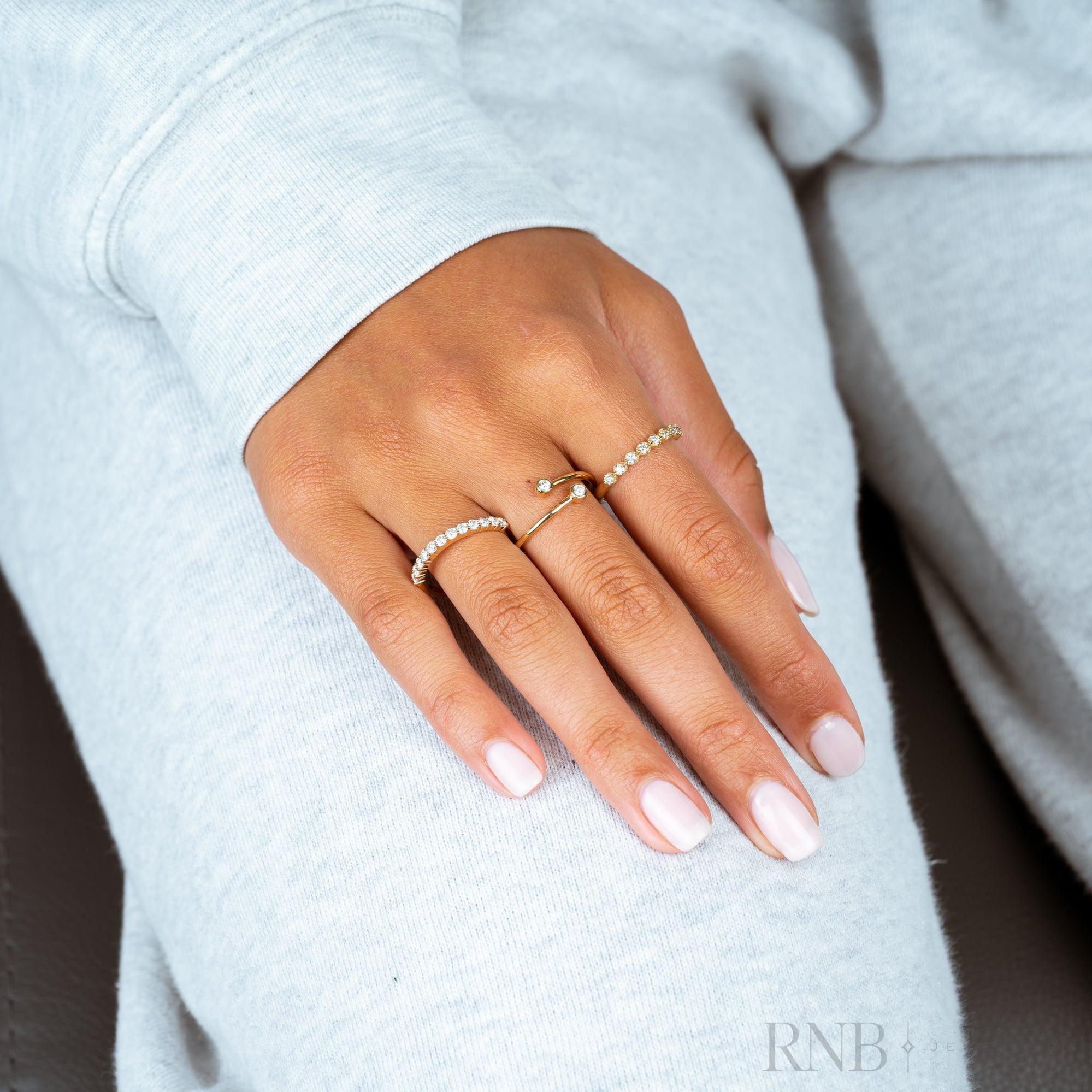 Semi Eternity Diamond Ring-RNB Jewellery