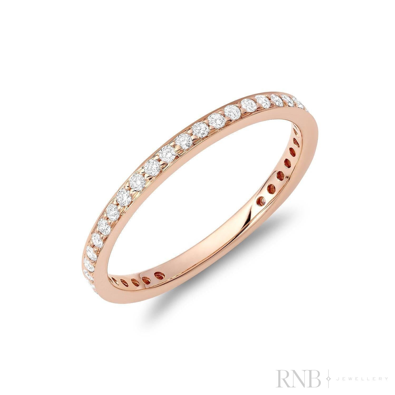 Pave Eternity Diamond Stackable Ring-RNB Jewellery