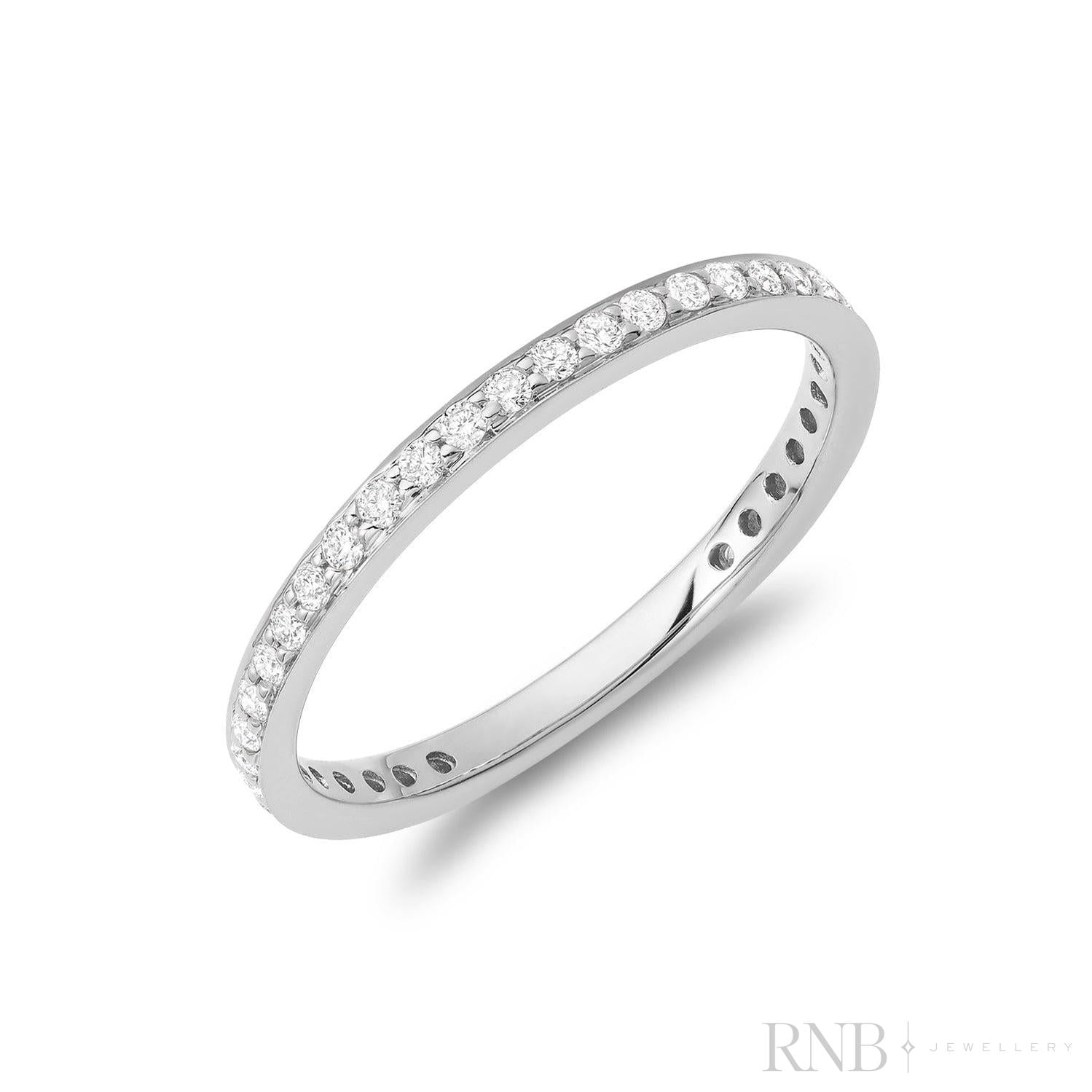 Pave Eternity Diamond Stackable Ring-RNB Jewellery