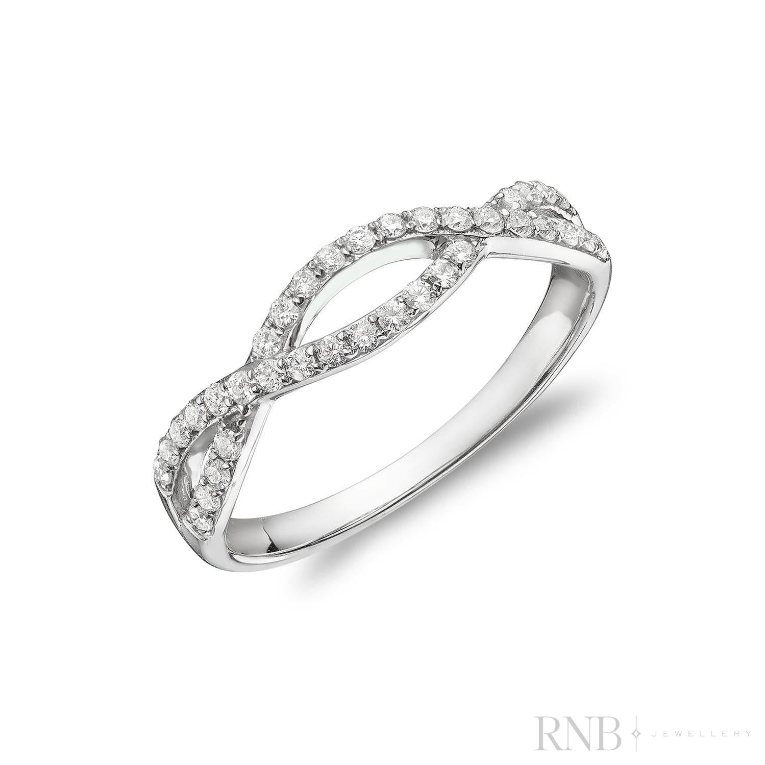 Twist Fashion Diamond Ring-RNB Jewellery