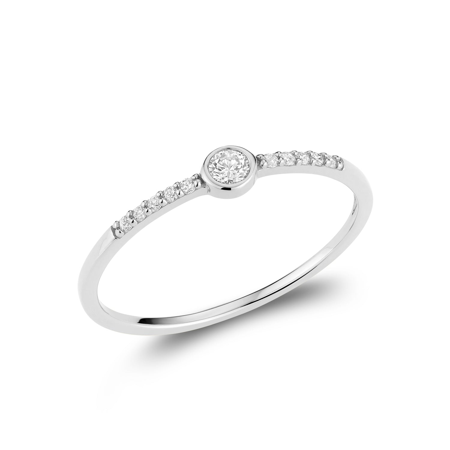 Bague flèche en diamant