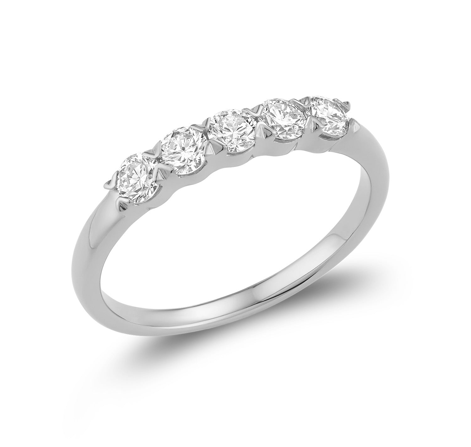 Semi-Eternity Demi Bezel Lab Grown Diamond Ring