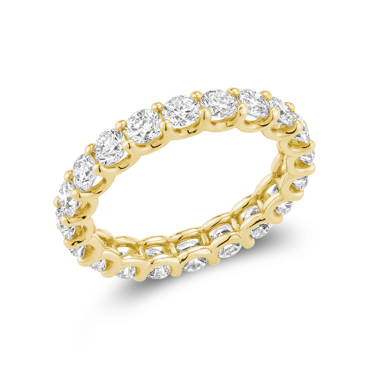 Fancy Eternity Shared Prongs Lab Grown Diamond Rin