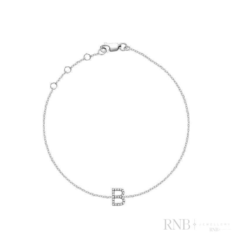 Initial Diamond Bracelet-RNB Jewellery