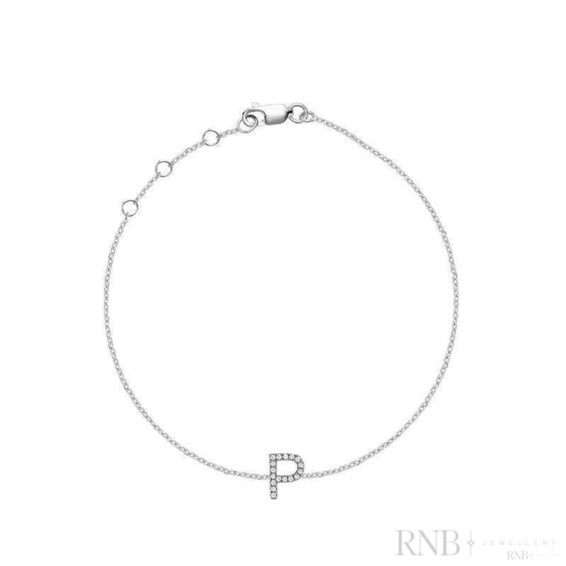 Initial Diamond Bracelet-RNB Jewellery