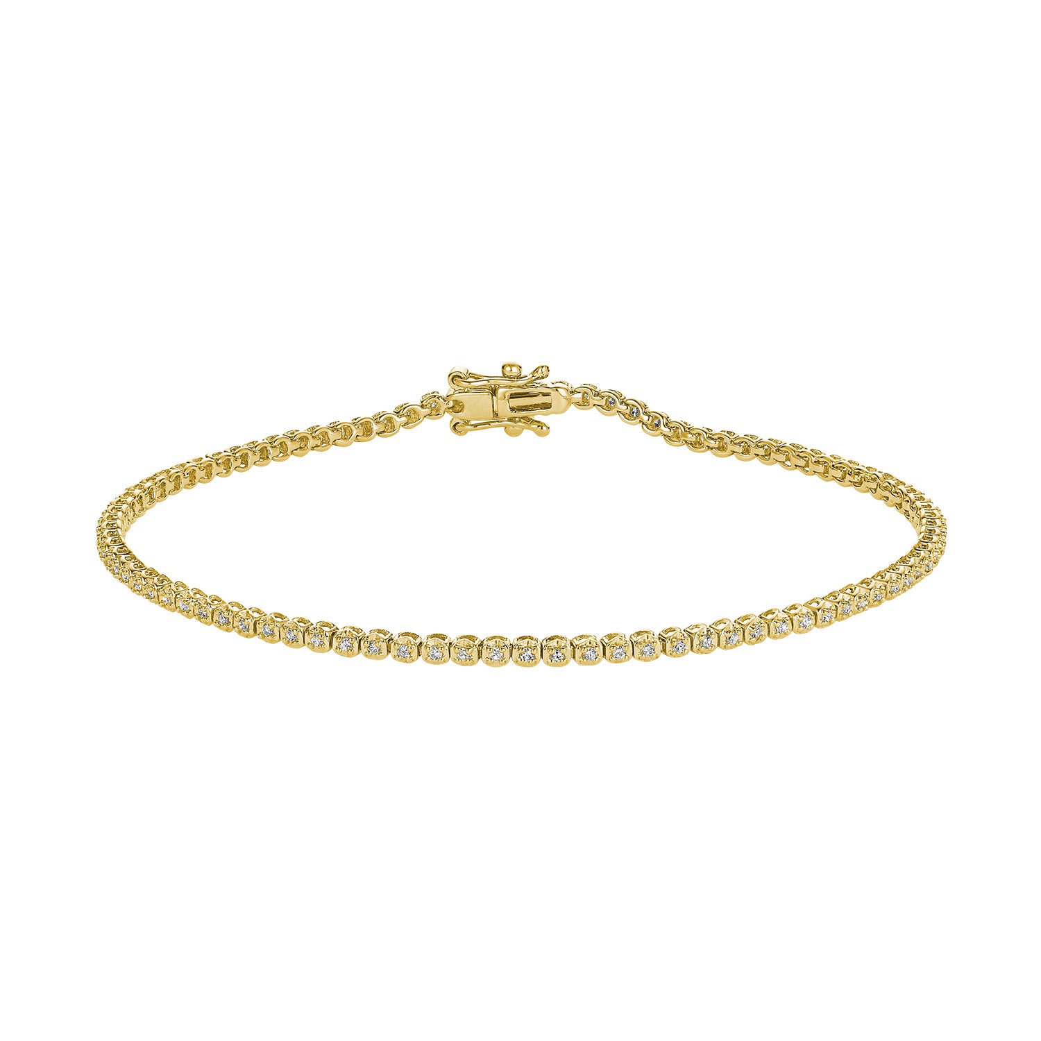 Mini Round Diamond Tennis Bracelet