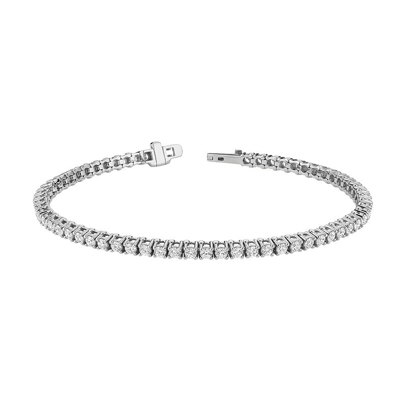 Bracelet de tennis cultivé en laboratoire