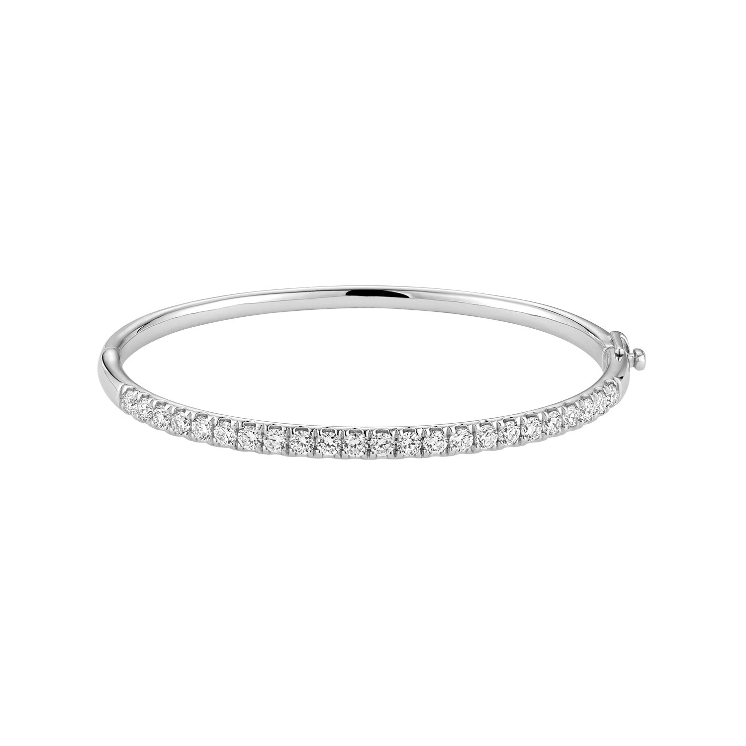 Classic Bangle Semi Eternity Lab Grown Diamond Bracelet
