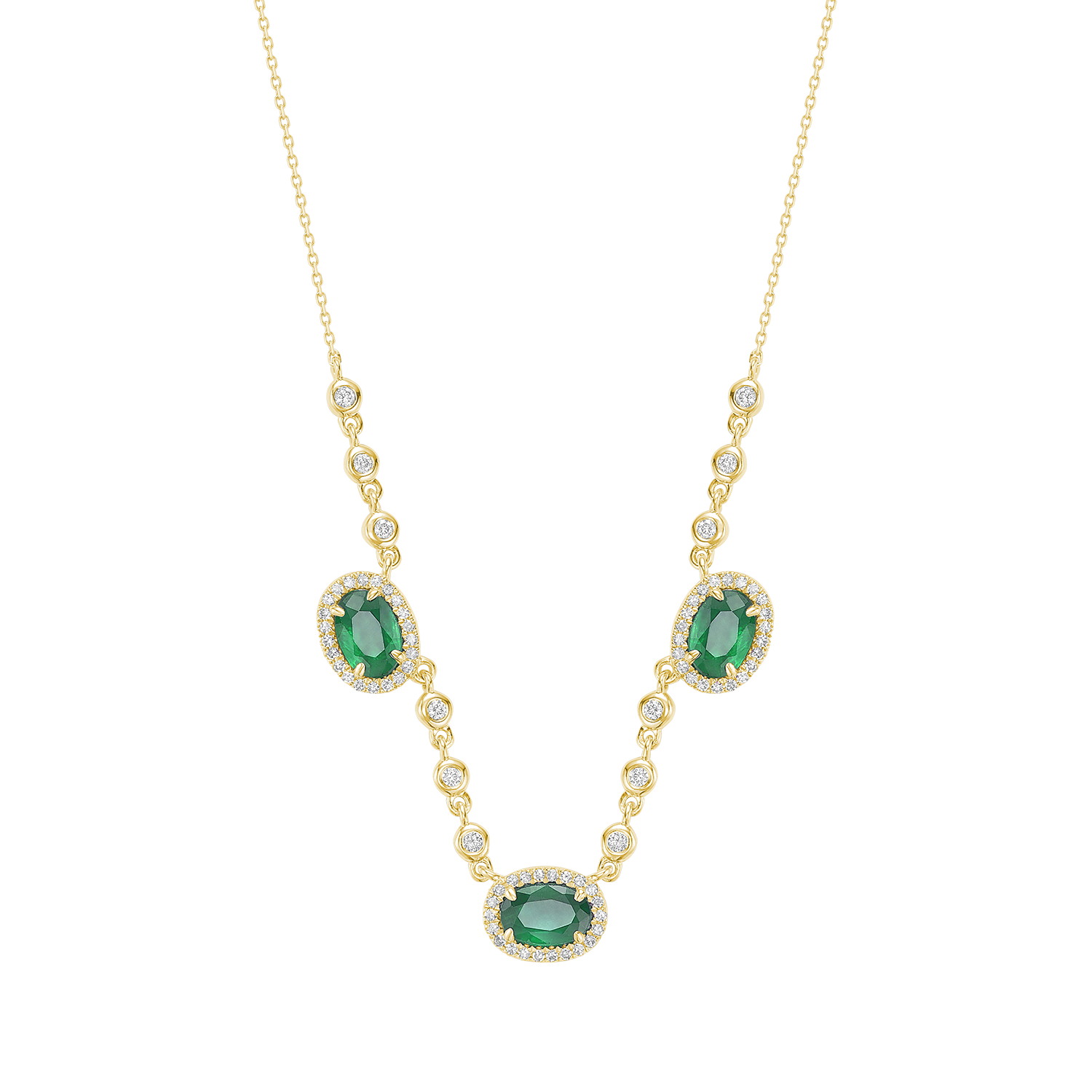 Pendentif Saphir Bleu & Diamant - Pendentif en Diamant & Saphir