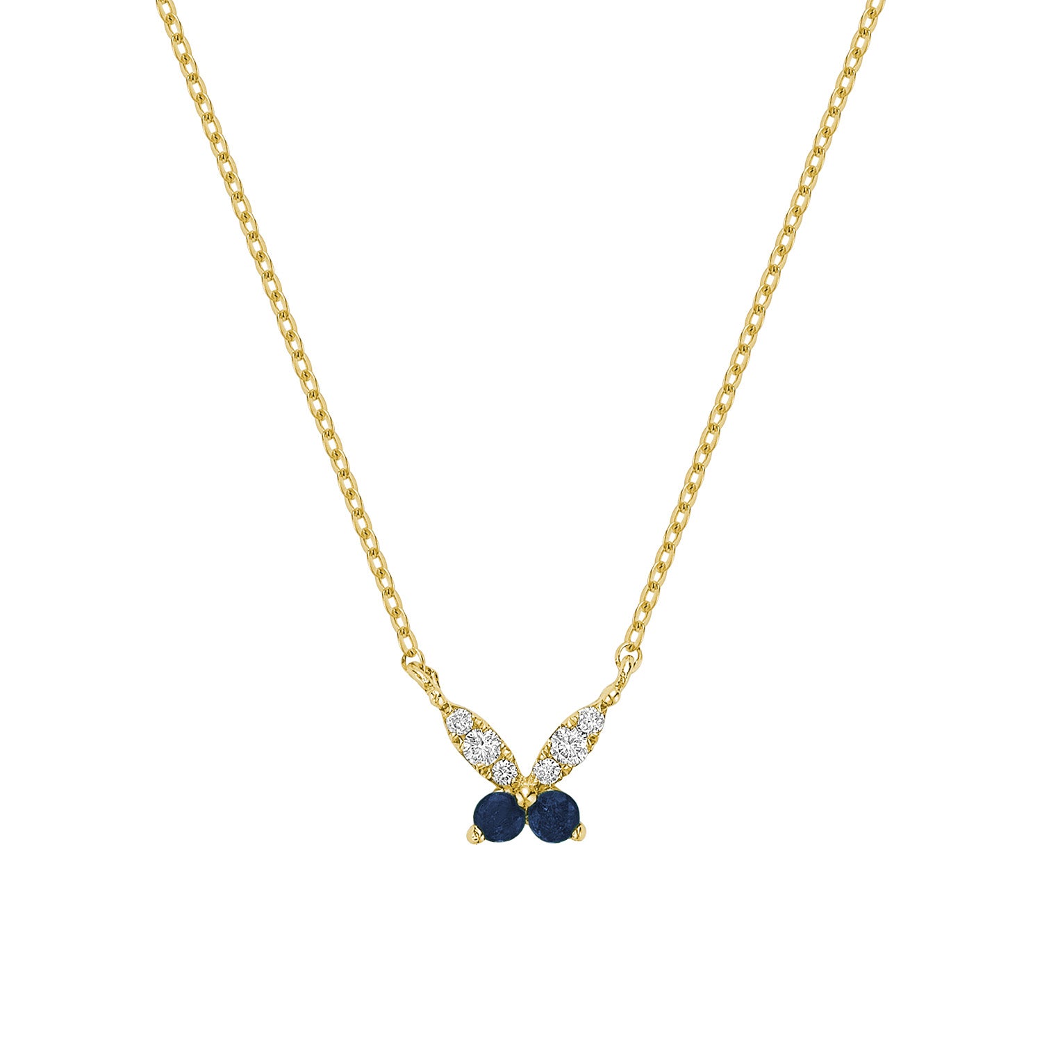 Mini Butterfly Diamond Necklace