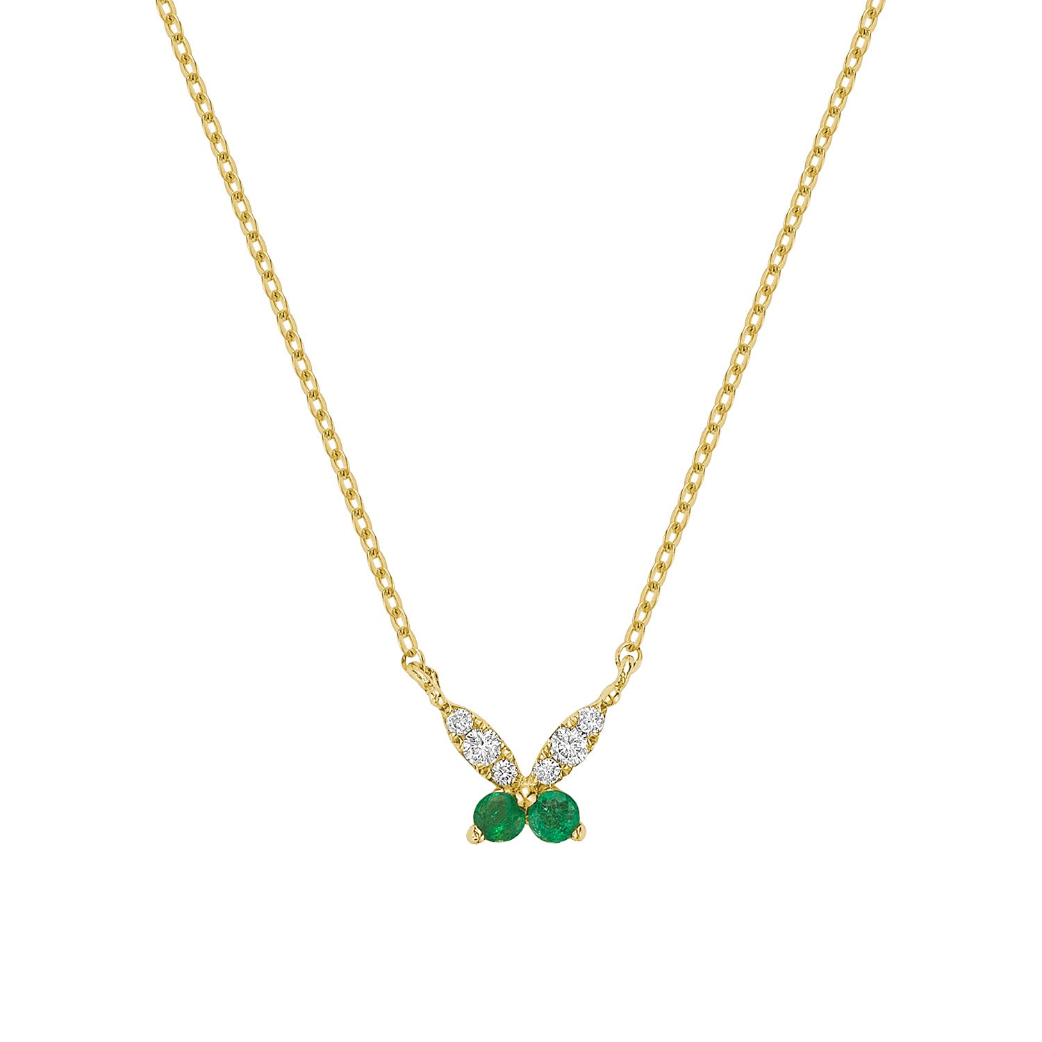 Mini Butterfly Diamond Necklace