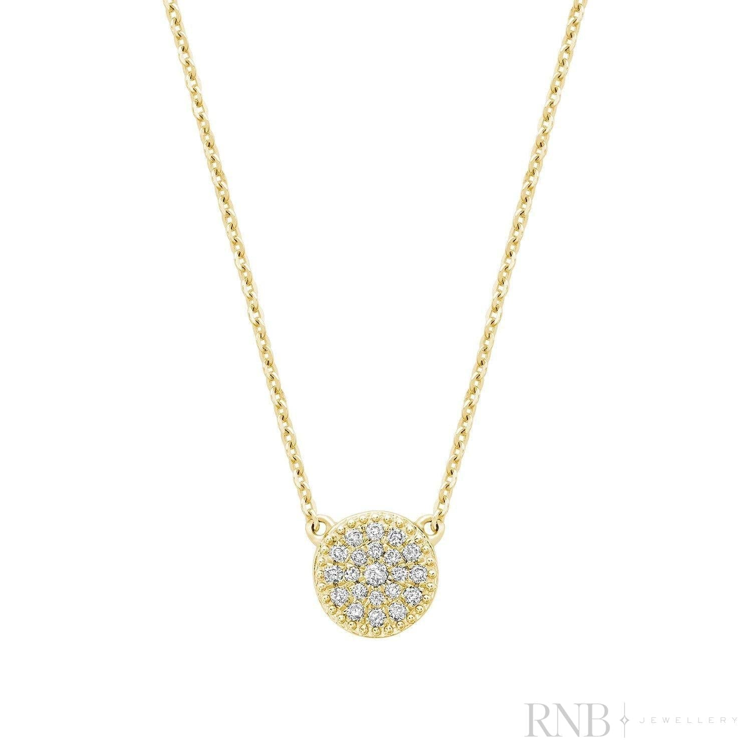 Round Diamond Necklace-RNB Jewellery