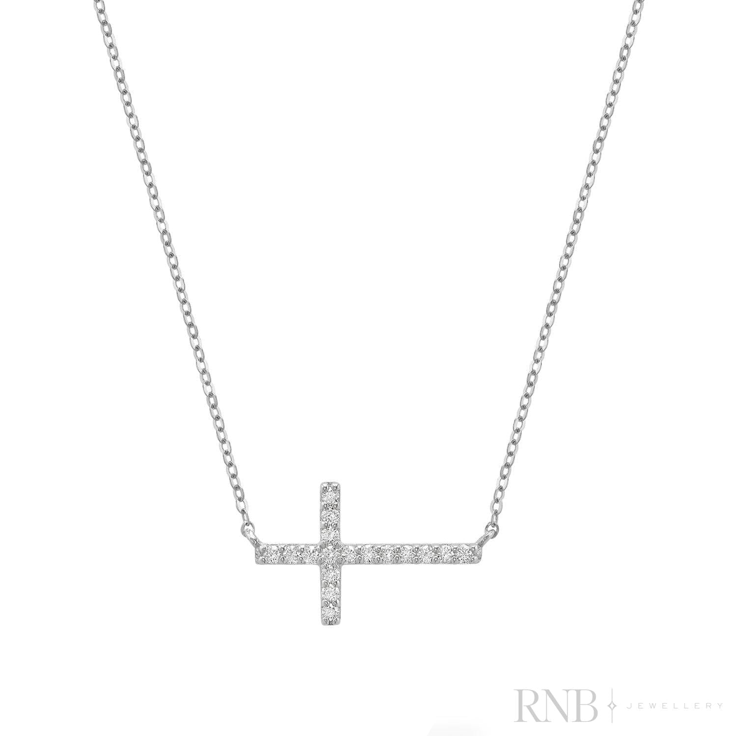 Religious Cross Diamond Necklace-RNB Jewellery