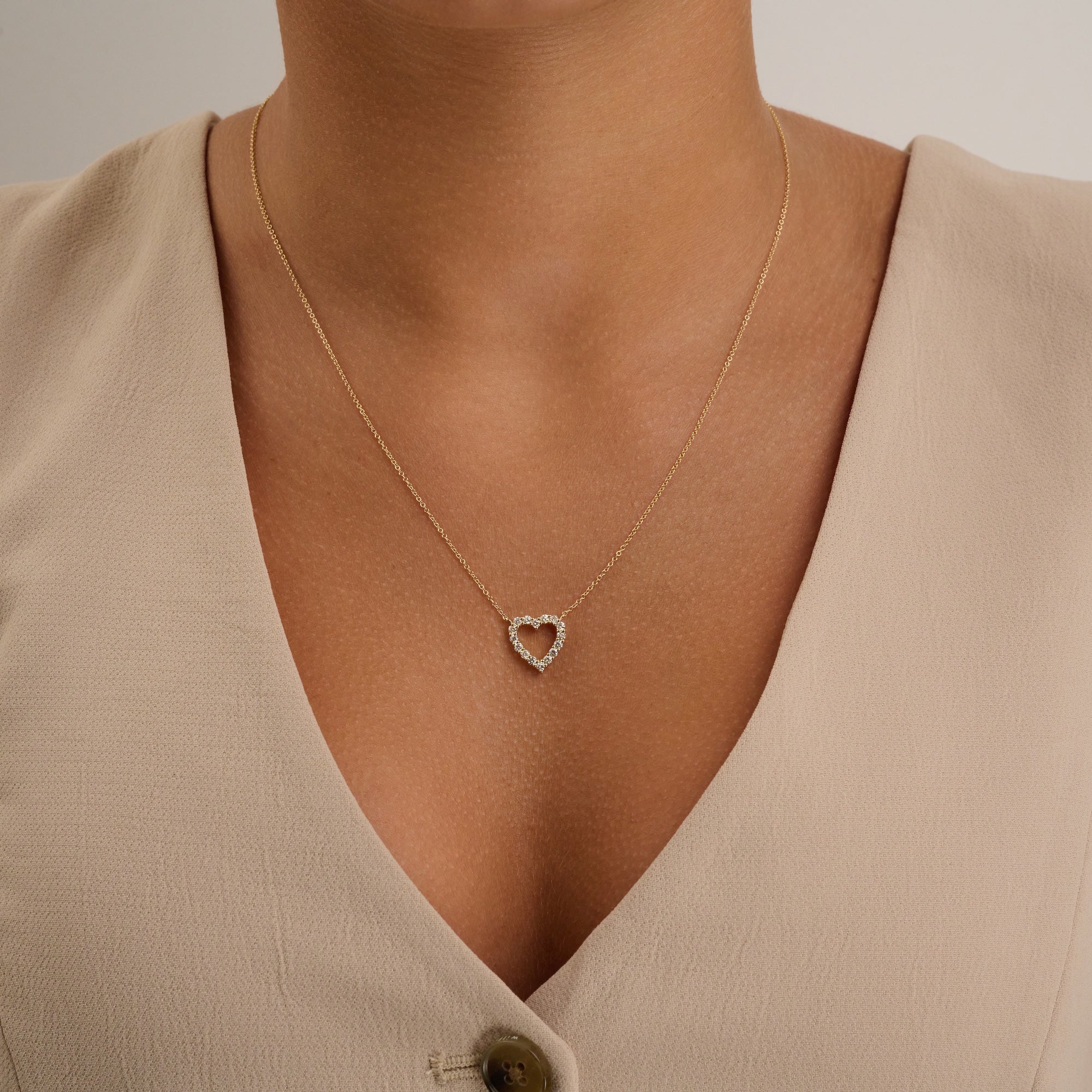 Collier Coeur en Diamant