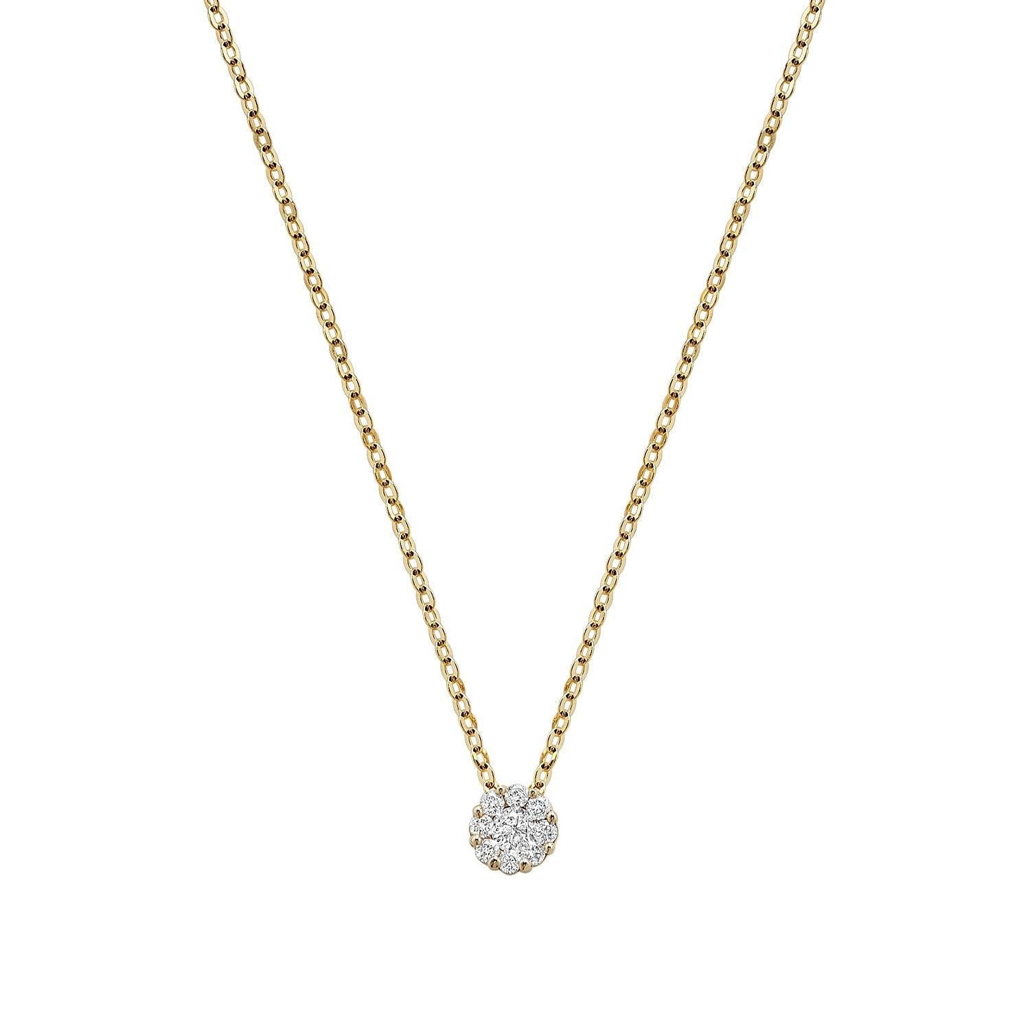 Cluster Diamond Pendant-RNB Jewellery