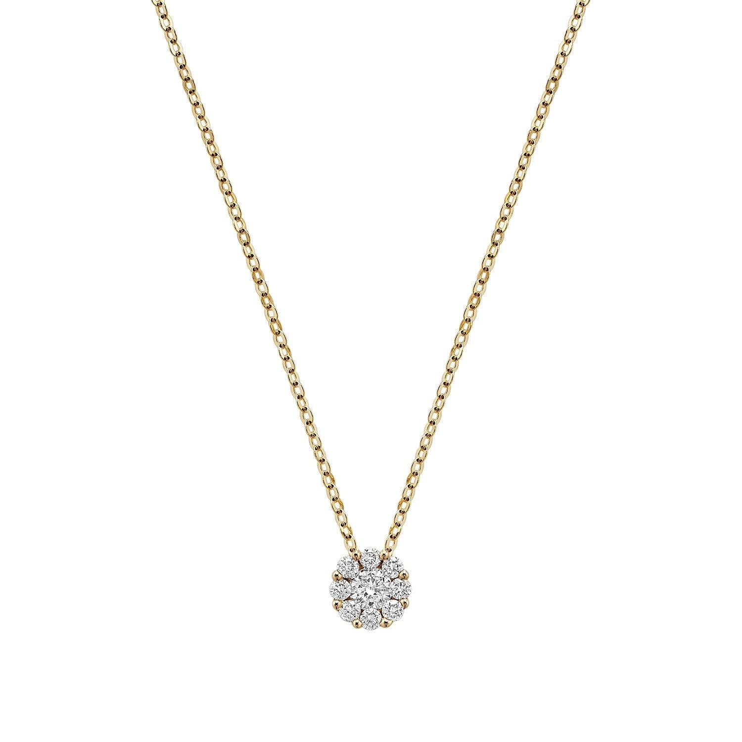 Cluster Diamond Pendant-RNB Jewellery