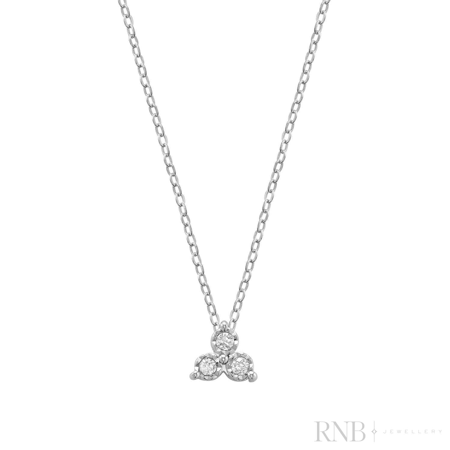 Illusion Trinity Diamond Pendant-RNB Jewellery