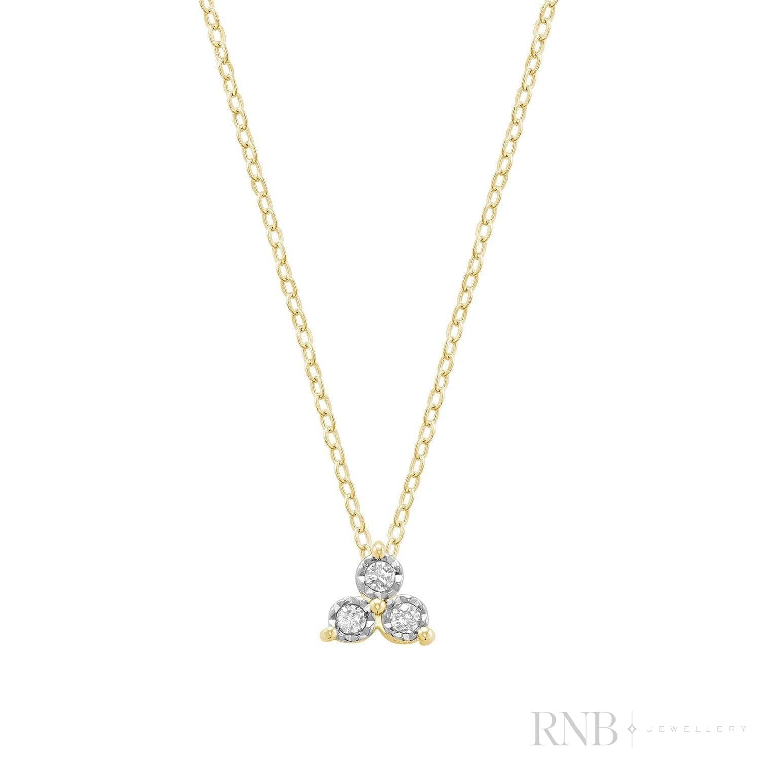 Illusion Trinity Diamond Pendant-RNB Jewellery