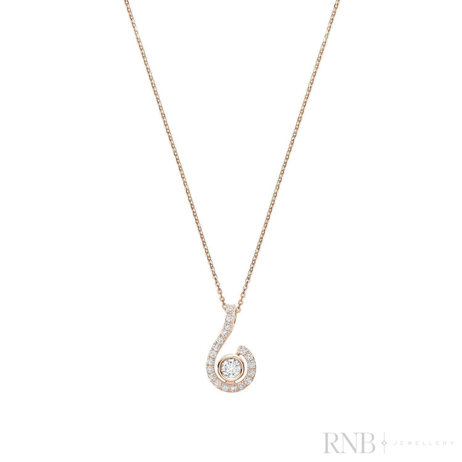Drop Diamond Pendant-RNB Jewellery