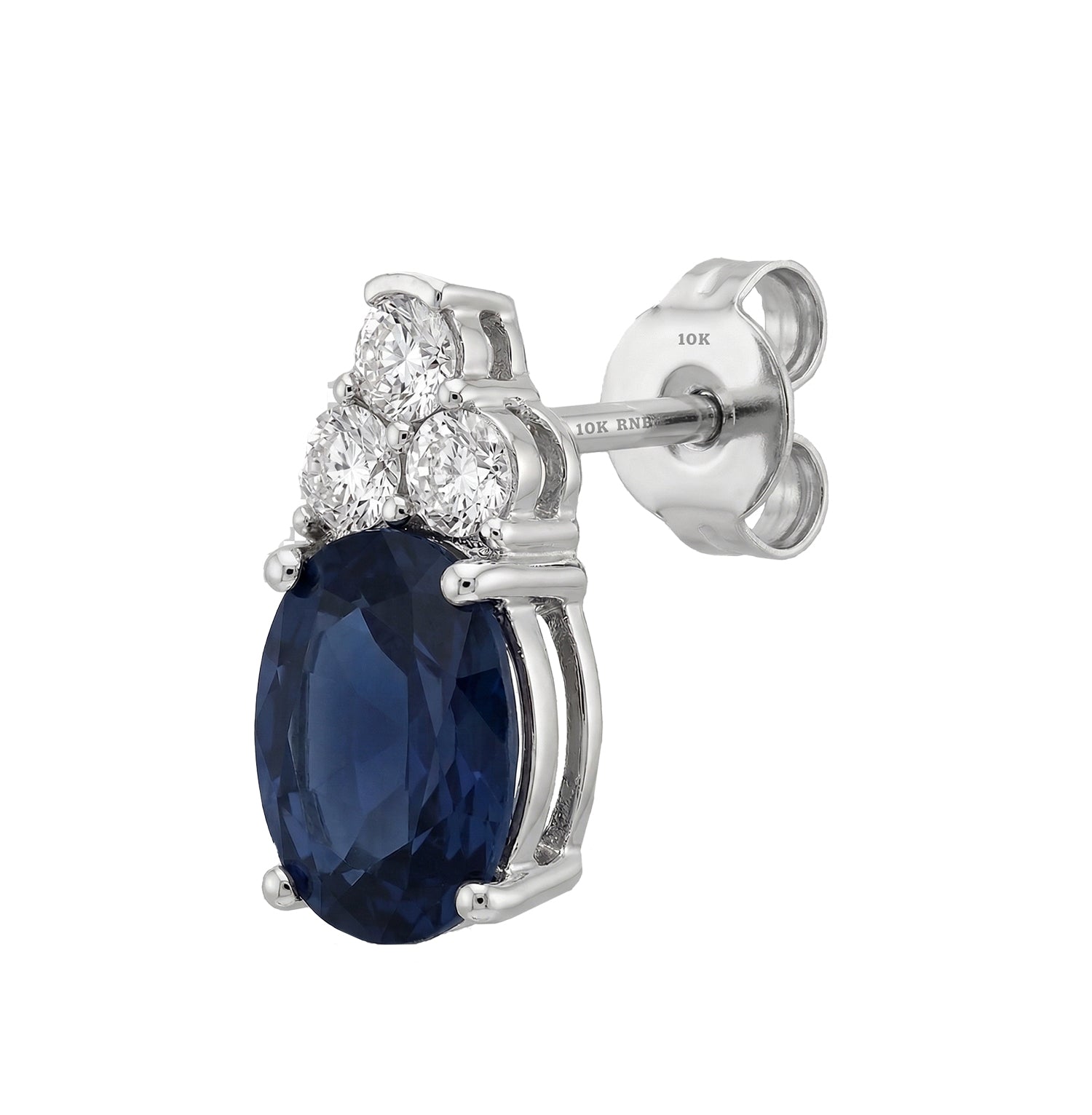 Created Gemstone & Diamond Earrings