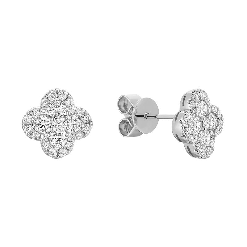 Boucles d'oreilles Huggie en diamant