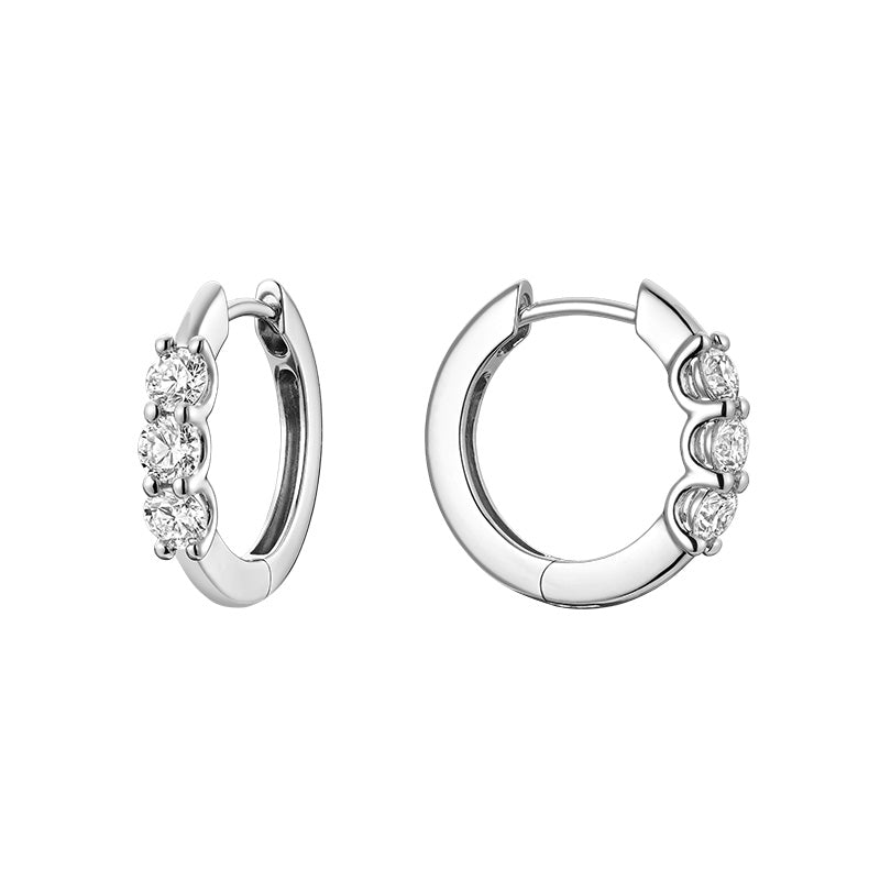 Boucles d'oreilles en diamant de laboratoire