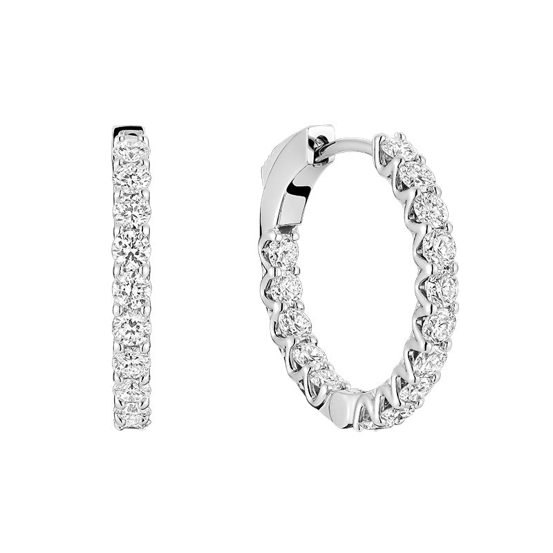 Boucles d'oreilles Huggie cultivées en laboratoire