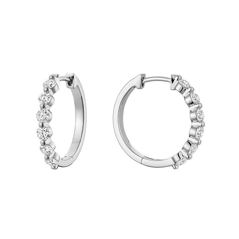 Boucles d'oreilles en diamant de laboratoire