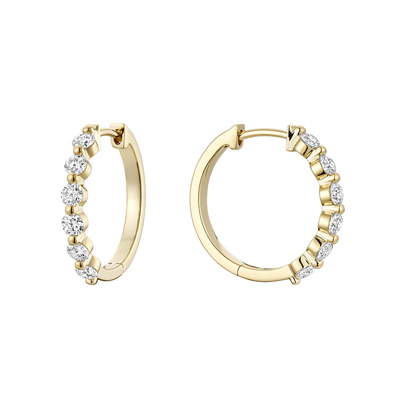 Boucles d'oreilles en diamant de laboratoire