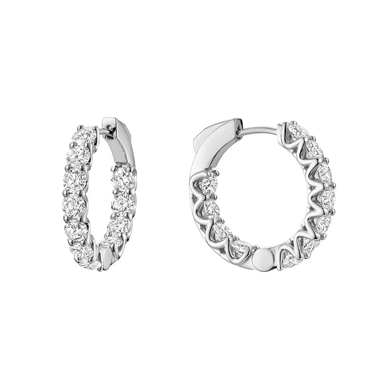 Boucles d'oreilles en diamant de laboratoire