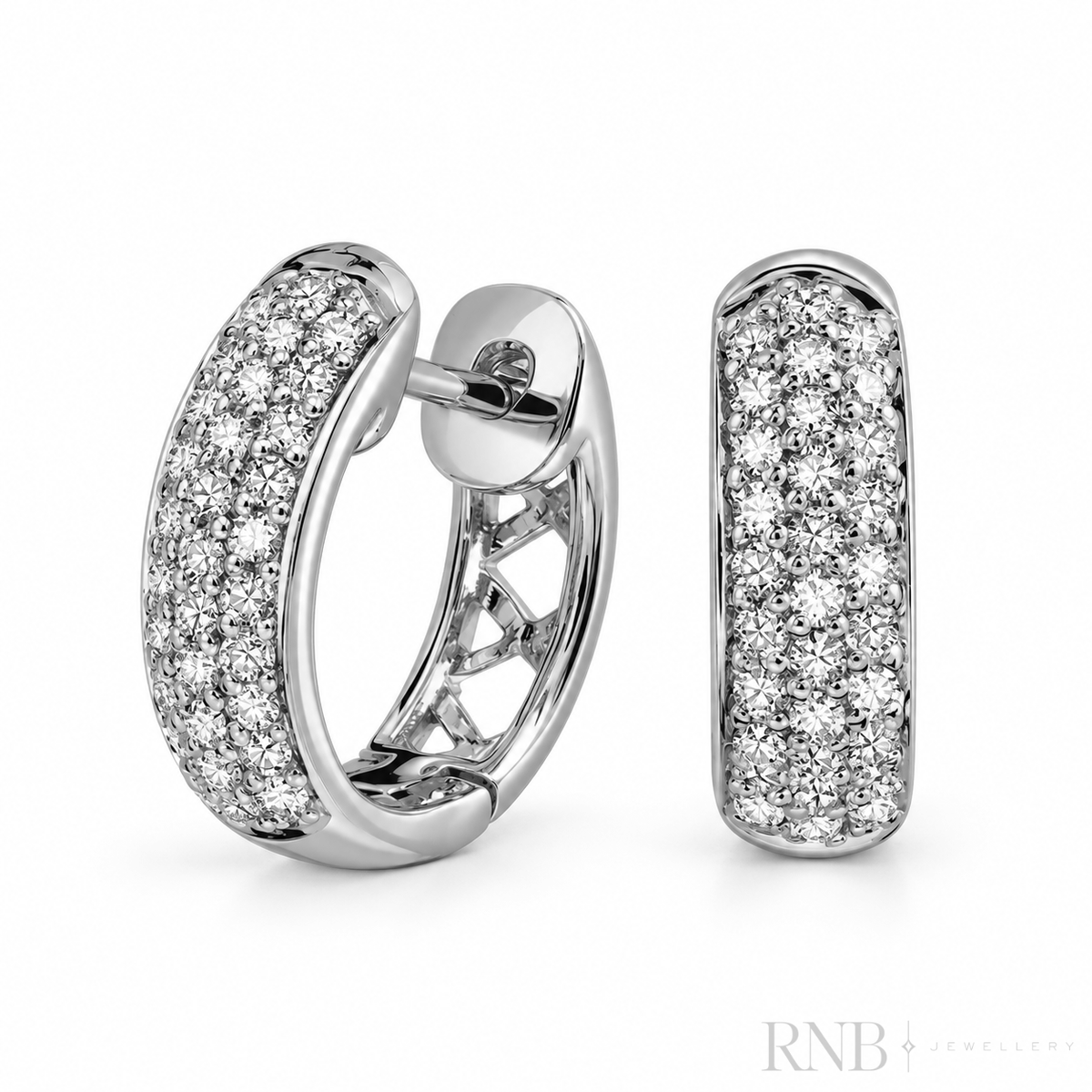 Pavé Diamond Huggie Earrings