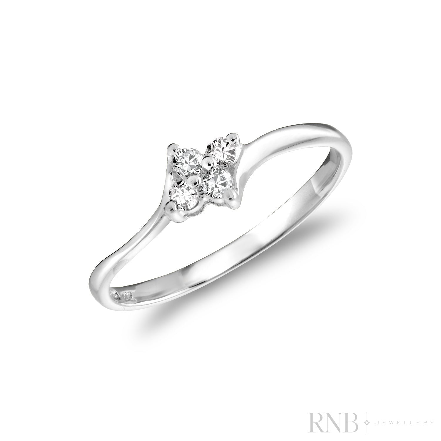 Solitaire Flower Diamond Ring