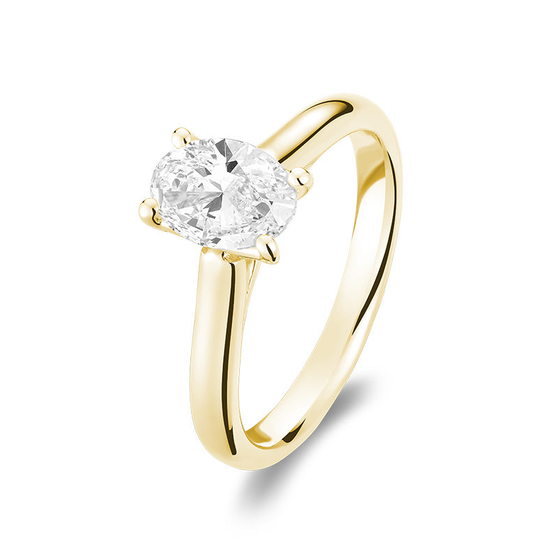 Bague en diamant de laboratoire à 5 pierres