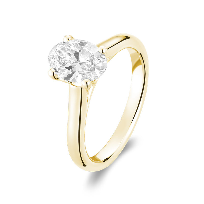 Bague en diamant de laboratoire à 5 pierres